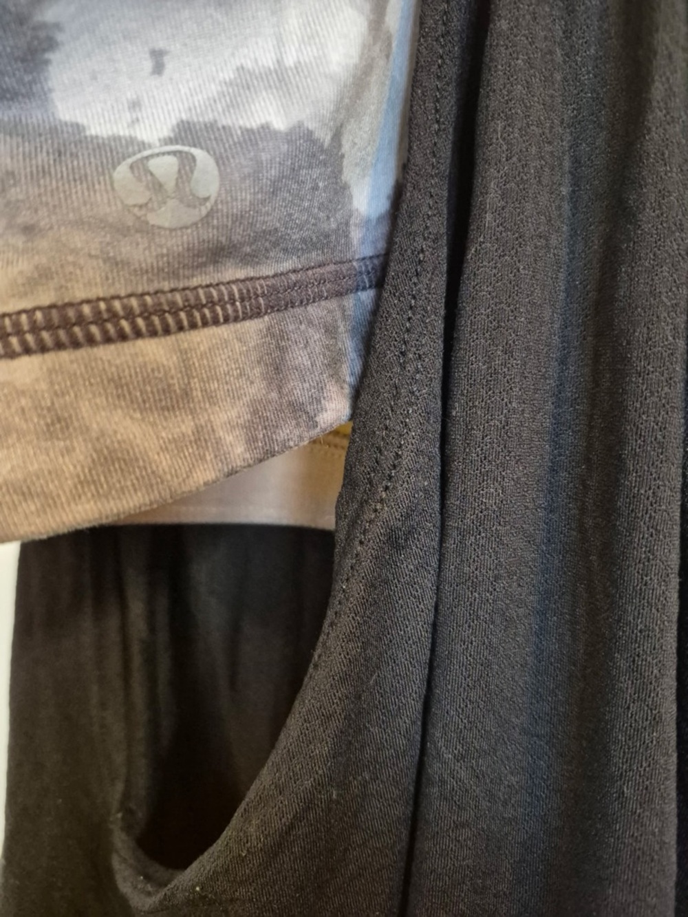 Lululemon No Limit Tank in Black / White Coal Tinted Canvas Super - Picture 6 of 13